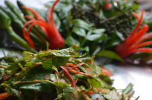 Focusing on fusion - the dish presented by Mr Chef Danny Syngkon from the Jade Room, Shillong consisted of a salad using local ingredients. Photo: NESFAS/Raisa