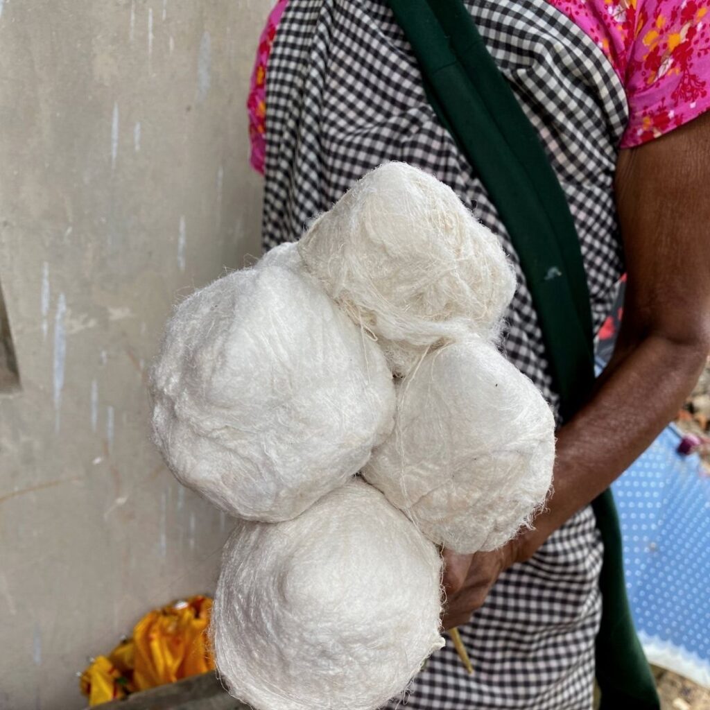 Cocoon Dyeing Process Eri SIlk