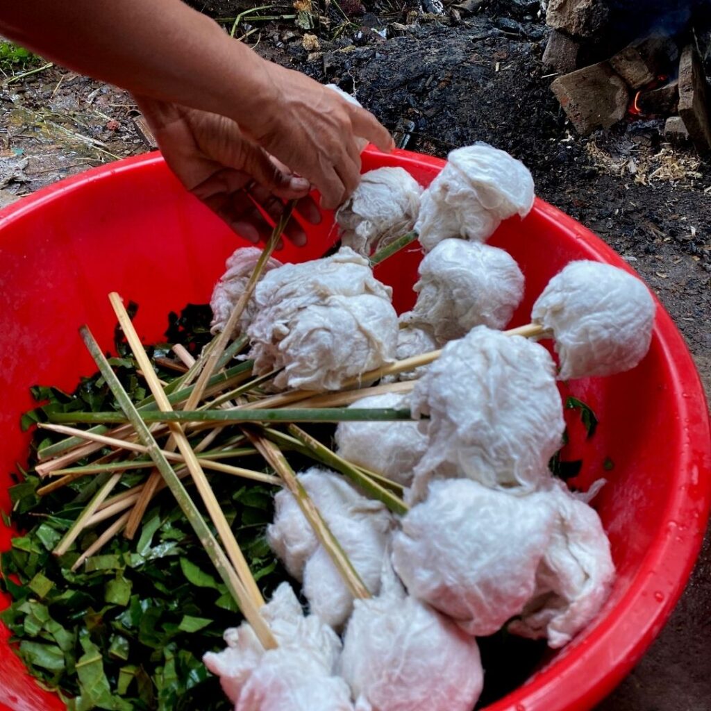 Cocoon Dyeing Process Eri SIlk