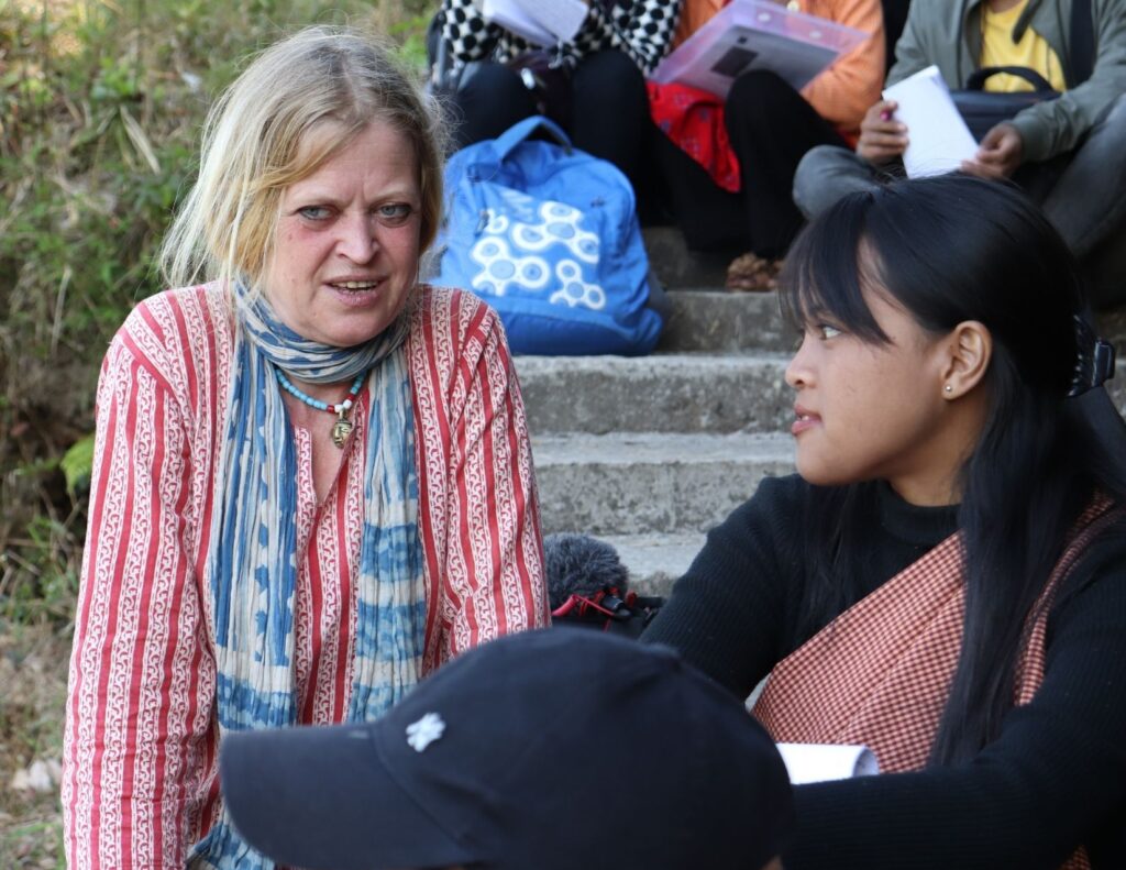 Dr. Tara Douglas interacting with the trainees at the workshop